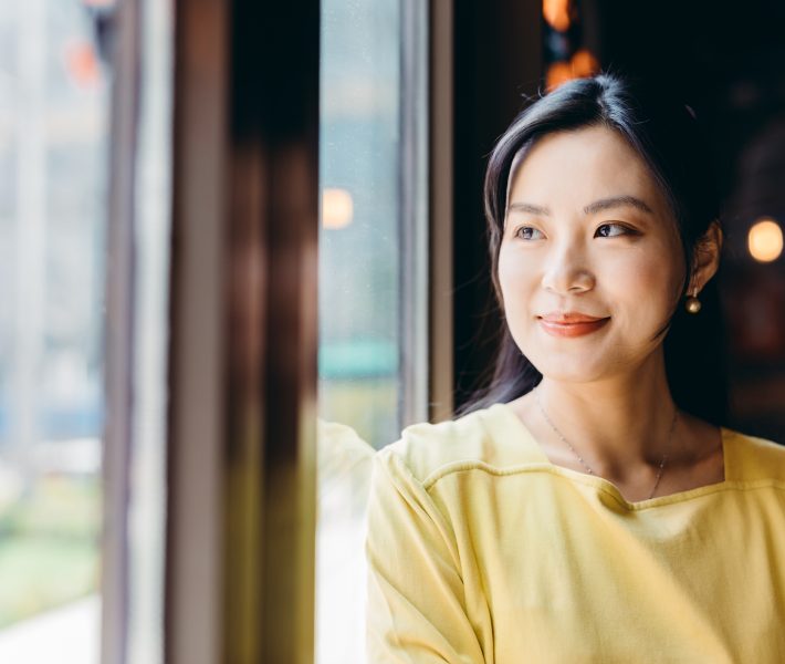 Portrait of confident Asian businesswoman.