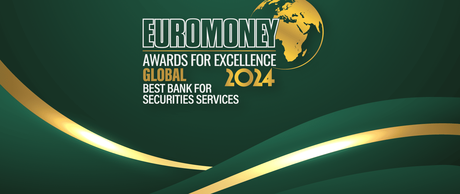 Euromoney Award banner - Best Bank for Securities Services