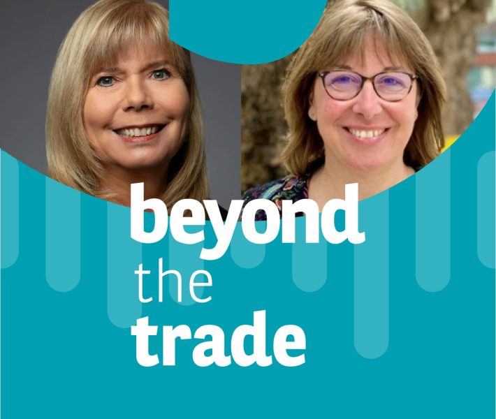 photo of the two speakers: Annie Blouin and Gilliane Philip Courtines